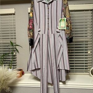 Aratta Multicolor Striped Tunic